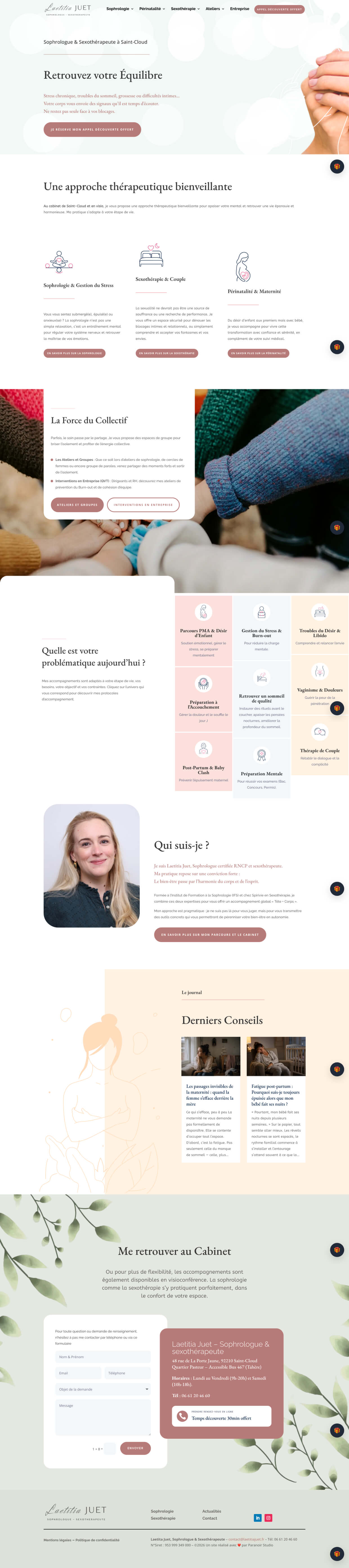 Site Laetitia Juet sophrologue